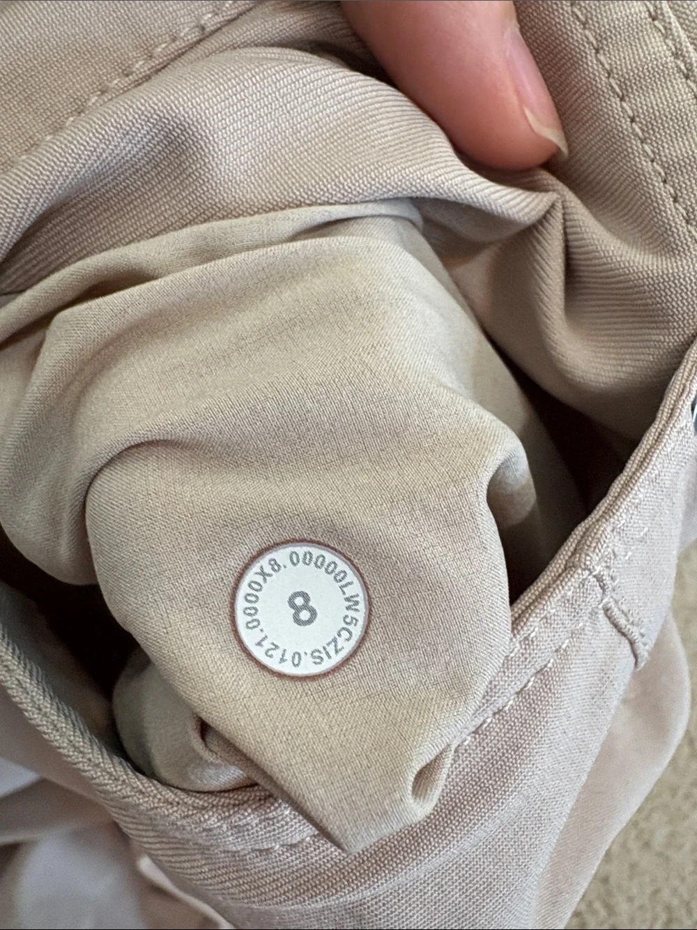 Lululemon city sleek 5 pocket HR pant - cafe au lait